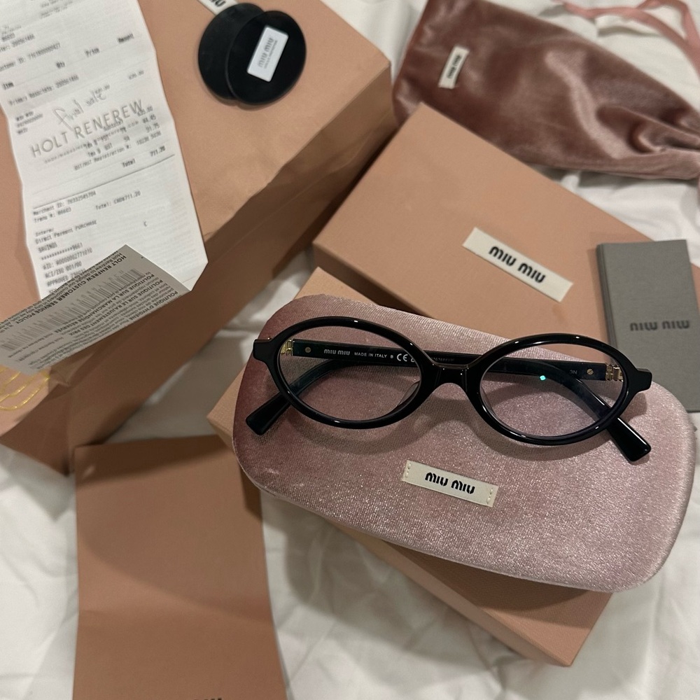 Miu Miu Black Women's Sunglasses - Picture 1 of 3
